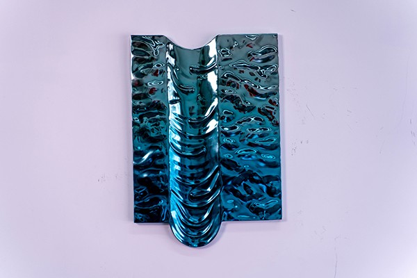 Custom Vortex Ripple Stainless Steel Wall Sculpture – Modern Mirror Art